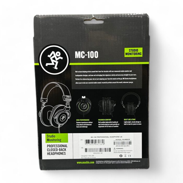 Audifonos Para Estudio Mackie MC100 Profesional - Image 2