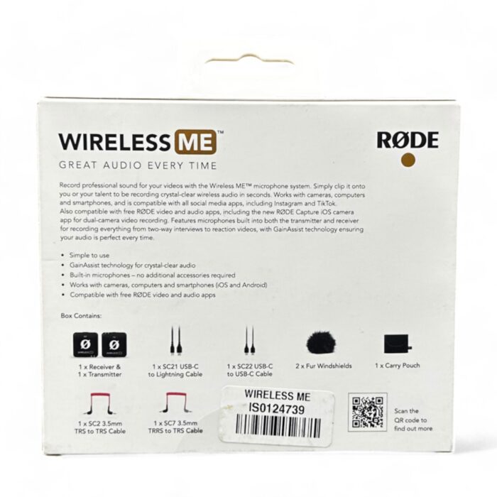 Microfono Para Celular, PC, Camara Rode Wireless Me - Image 2